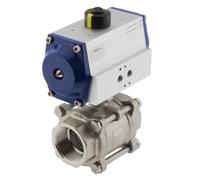 Valve à bille pneumatique G2-1/2'' 2 voies en acier inoxydable fermée par ressort - BL2SA3