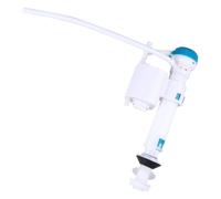 Valve à Bouton-poussoir D’arrivée D’eau Toilettes, Entrée Rétractable | Volume de Chasse Réglable, Fonctionnement Silencieux, Entretien Simple, Abs Blanc, Usage Salle de Bain