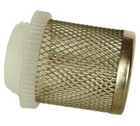 Valve à panier mâle 15/21 - Crépines en acier inoxydable - Filtres en acier inoxydable - Corps en polymère rigide - Filtration : 1200 microns