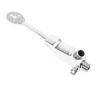 Valve à Pédale pour Robinet de Salle de Bain en Cuivre Argenté | Commande au Pied, Économie D’eau, Entretien Simple, Usage Bureau et Maison, Finition Argentée