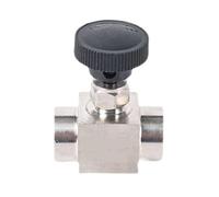 Valve à pointeau réglable Vanne de régulation en acier inoxydable 304, filetage G femelle, micro-réglage précision, vanne débit 1 pièce(3/8)