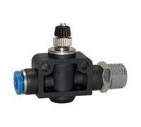 RIEGLER Riegler Clapet anti-retour à étranglement « Série Bleue », droit, R 1/8 ext. Ø 8 mm Quantité:1