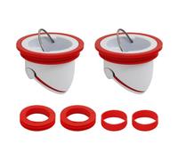 Valve Anti Odeur vanne pour Salle de Bain Siphon Bouchon évacuation de vidange Anti Insecte pour lavabo Baignoire Douche pour Sol Machine à Laver bonde egout clapet Anti refoulement (2pcs 40-48mm)