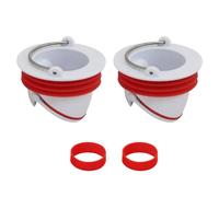 Valve Anti Odeur vanne pour Salle de Bain Siphon Bouchon évacuation de vidange Anti Insecte pour lavabo Baignoire Douche pour Sol Machine à Laver bonde egout clapet Anti refoulement (2pcs 33-39mm)