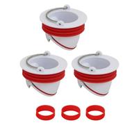 Valve Anti Odeur vanne pour Salle de Bain Siphon Bouchon évacuation de vidange Anti Insecte pour lavabo Baignoire Douche pour Sol Machine à Laver bonde egout clapet Anti refoulement (3pcs 33-39mm)