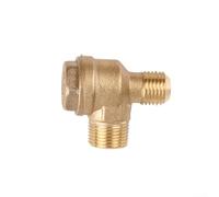 Valve Check Laiton Orifice Débordement Pression Rapide(20x16mm) | 2 ports filetage mâle, laiton , installation rapide, réduit pression, pour compresseur huile
