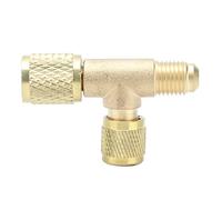 Valve D'adaptateur de Charge de Réfrigération de Climatisation 1/4 Soupape D'échappement SAE pour la Réparation de Ligne de Climatisation R22 R12 R134