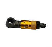 Valve d'arrêt de carburant en alliage d'aluminium conçue pour une durabilité à long terme et une performance d'étanchéité constante dans des conditions de conduite (doré)