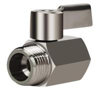 Valve d'arrêt de pomme douche en acier inoxydable | Argent 1/2 pouce NPT 50mm Utilisation: Pommeau de douche Douchette à main Bidet Robinet de bain Pulvérisateur