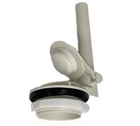 Valve de chasse d'eau pour toilette 4 pouces, avec clapet et drain, pour réservoir de toilette en deux parties, boulons métalliques, joint en caoutchouc, installation facile