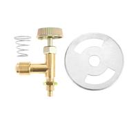 Valve de contrôle d'aiguille pour cuisinière à gaz Propane, pivotant mâle de 3/8 pouces, avec amortisseur de brûleur d'admission d'air, support à ressort, cuisine en plein air, 1kit