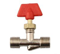 Valve de gaz pour compresseur d'air avec filetage mâle et aiguille pour un contrôle précis du flux d'air pneumatique, accessoire de raccord de tuyau en métal pour outils d'atelier (B)