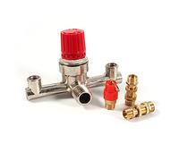 Valve de Régulateur de Pression, Tube à Double Sortie en Alliage, Interrupteur de Compresseur D'air, Pièce Adaptée pour Compresseur D'air à Piston