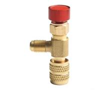 Valve de sécurité en laiton pour climatiseur R22 et R410, pour adaptateur de raccord rapide pour l'entretien des conduites de refroidissement, vanne étanche pour protéger contre la perte de froid