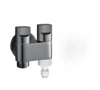 Valve de sortie double étanche avec filetages étendus (C) | Acier inoxydable brossé gris acier inoxydable, finition résistante aux rayures, construction, esthétique moderne