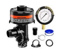 Valve de ventilation pour filtre de piscine - Kit de libération de pression solide pour spa, système de contrôle à haut débit en métal et caoutchouc ABS avec pince à joint torique de jauge, conception