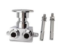 Valve d'Eau à Pédale, Simple Robinet de Soupape, Robinet Automatique de l'Eau du Pied avec Filetage G1/2in, Revêtement de Cuivre Valve de Commande de Pédale