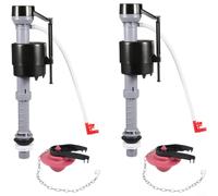 Valve d'entrée de toilette en bas de 6 pouces réglable silencieux pour | Vanne d'entrée de toilette en bas, valve de remplissage silencieuse de 15,2 cm réglage de l'aiguille facile à monter pour les