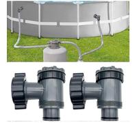 Valve d'entrée/sortie compatible avec les pompes de filtration pour piscines hors sol Coleman, Intex et Bestway, pièces de rech