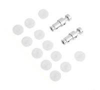 Valve flottante en métal et bouchons en caoutchouc pour autocuiseur Midea 2,5 L - Sans fuite - Pièces de joint de sécurité - Facile à installer - Accessoires d'entretien - 3 cm - Argent
