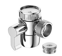 Valve Inverseur de Douche 3 Voies Robinet Inverseur Diverter M22 x M24 Rechange Adaptateur De Douche Robinet Valve pour Cuisine ou Salle de Bain