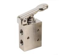 Valve mécanique pneumatique à 2 positions, valve à bouton poussoir 3/5 voies en laiton, pression de fonctionnement 0-1,0 MPa, contrôle du flux d'air pour tuyaux en PU et PE, série TAC2 compacte