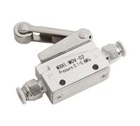 Valve pneumatique à 2 positions en aluminium mécanique 0,3 cm | Cette valve mécanique en aluminium assure une gestion fiable du flux d'air contrôlée par rouleau pour les systèmes