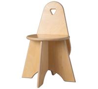 Van Dijk Toys Chaise en bois Apollo pour jeunes enfants - Naturelle (qualité maternelle)