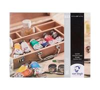 Van Gogh couleurs à l'huile, 10x40ml Tubes + Accessoires, Coffret en bois Set de base