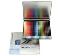 Van Gogh Set de crayons de couleur aquarellables avec 24 couleurs