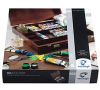 Royal Talens Van Gogh Mallette peinture à huile Inspiration Coffret bois 14 x 40 ml et accessoires