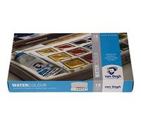Kit valise Van Gogh en plastique | 18 demi-godets & 2 tubes de 10 ml