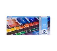 Royal Talens Van Gogh Kit d'aquarelle boîte métallique 36 demi-godets + 1 pinceau