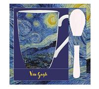 Van Gogh, Tasse avec cuillère et Motif « Nuit étoilée » en céramique