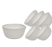 Van Well Lot de 6 bols Urban de 11 cm, crème, en grès, pour tapas, sauces, collations et sauces