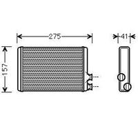 VAN WEZEL 09006305 Echangeur de chaleur chauffage intérieur radiateur pour CITROËN C5 III break (RW) C5 III (RD) C6 (TD)