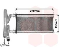 VAN WEZEL 53006706 Echangeur de chaleur chauffage intérieur radiateur pour LEXUS IS II (GSE2, ALE2, USE2) GS (GRS19, UZS19, GWS19)