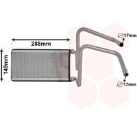 VAN WEZEL 53006714 Echangeur de chaleur chauffage intérieur radiateur pour TOYOTA LAND CRUISER (KDJ12, GRJ12)