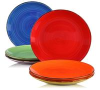 vancasso Série Bonita, 6 Pièces Assiette Plate à Dîner, Grande Assiette en Céramique, 26.7cm - Collection colorée