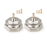 VANCOCO Lot de 2 adaptateurs de radiateur M28 x 1,5 à filetage fin vers M30 x 1,5, adaptateur en métal avec longue durée de vie, adaptateur de tête de thermostat pour thermostat de radiateur/vanne de