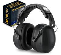 Vanderfields Casque antibruit pour adultes - Noir Minuit | Vanderfields - Réduction du bruit de 35 dB (2 kHz), coussinets doux et arceau réglable