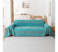 VanderHOME Bohème Housse De Canapé,Multifonction Jeté de Canapé Grande Taille, Réversible Couvre Canapé Jete de Canape Polyvalente 180 * 260cm-Vert