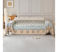 VanderHOME Géométrique Art Housse de canapé,Multifonction Jeté de Canapé Grande Taille, Réversible Couvre Canapé Jete de Canape Polyvalente 180 * 230cm-nuages d'été