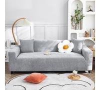 VanderHOME Housse de Canape Antidérapante, Couvre Canape en Polyester Douce, Housse Protection Canapé Minimaliste Moderne Jacquard, Lavable en Machine (4 siège, Gris verdâtre)