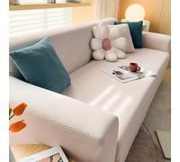 VanderHOME Housse de canapé Extensible 3 Places Super Douce en Polyester pour Chien ou Animal Domestique Housse Protection Canapé Minimaliste Moderne Jacquard (3 siège, Beige)