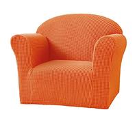 VanderHOME Housse de Fauteuil pour Enfant Extensible Jacquard Housse de Canapé Enfant Housse Fauteuils Lavable pour Chambre d'enfant (Orange)