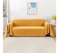 VanderHOME Imperméable Housse de canapé Extensible Serviette de canapéAnti-poussière Canapé Couverture Lavable Protège Canapé Canapé Serviette pour Domestiques Animaux Enfants 180 * 300cm-Jaune