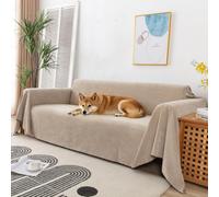 VanderHOME Imperméable Housse de canapé Extensible Serviette de canapéAnti-poussière Canapé Couverture Lavable Protège Canapé Canapé Serviette pour Domestiques Animaux Enfants 180 * 90cm-Kaki