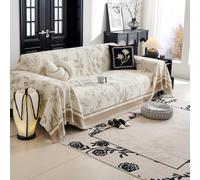 VanderHOME Multifonctionnel Plaid Couverture de canapé Grande Taille Décoratifs Jeté de lit ou Jeté de canapé, Plaid Canape Dangle, Protege Canape 180 * 360cm-Curry