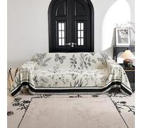 VanderHOME Multifonctionnel Plaid Couverture de canapé Grande Taille Décoratifs Jeté de lit ou Jeté de canapé, Plaid Canape Dangle, Protege Canape 180 * 360cm-Noir